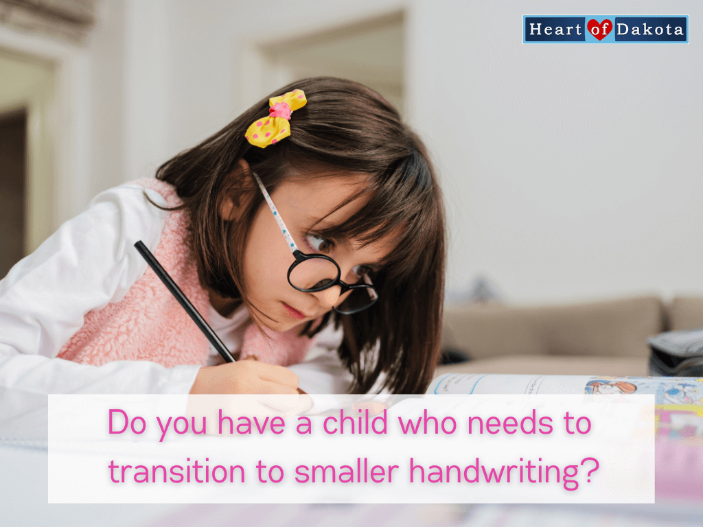Read more about the article Do you have a child who needs to transition to smaller handwriting?