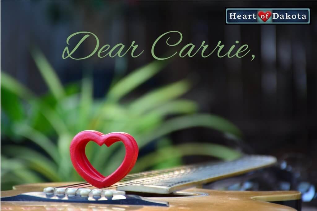 Heart of Dakota - Dear Carrie - Handwriting