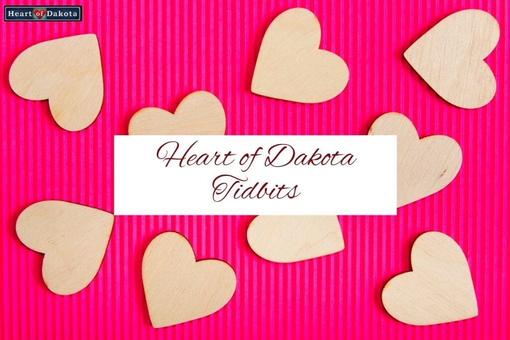 Heart of Dakota Tidbit Conspicuous by Absence