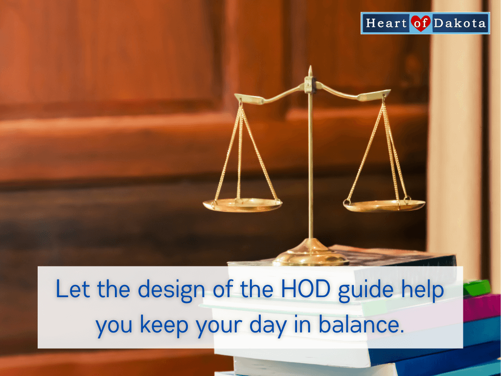 Read more about the article Let the design of the HOD guide help you keep your day in balance.