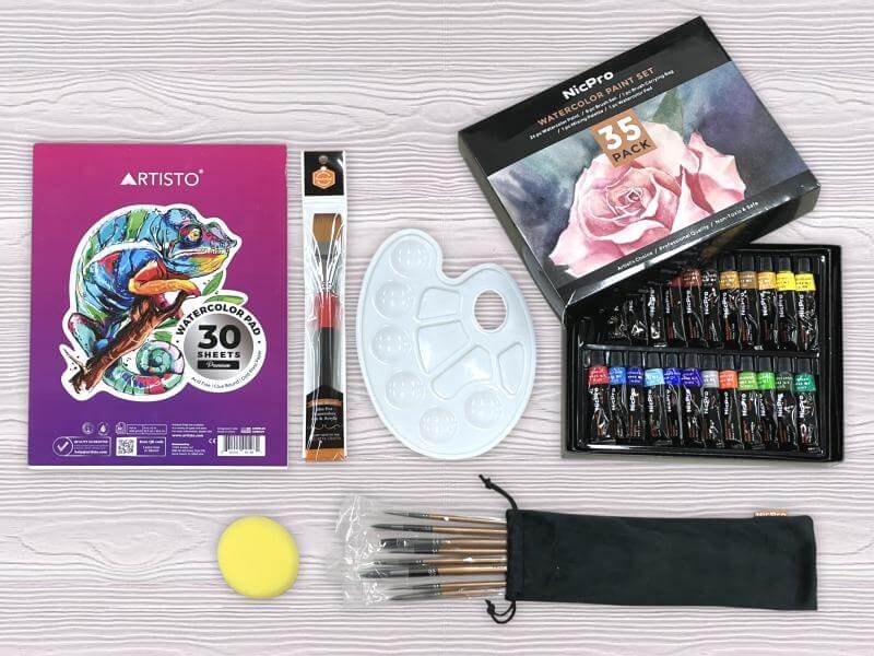 Painting Supplies Kit for Paint Like a Poet