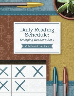 Emerging Reader’s Set 1: Daily Reading Schedule