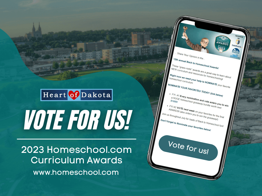 Read more about the article Vote for us in the 2023 Back to Homeschool Awards!