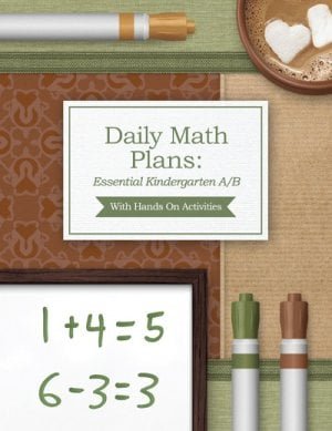 Daily Math Plans: Essential Kindergarten A/B